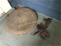 concrete dragonfly stepping stone cast decoration
