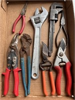 Tin snips, wrenches