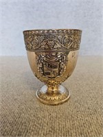 VINTAGE SILVERPLATE CUP HIGH RELIEF DESIGN