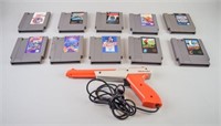 NES Games with NES Zapper and Mega Man