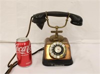 Vintage KTAS Copper & Brass Rotary Phone #1