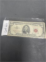 RED LETTER $5 BILL