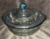 Fire King Blue Sapphire Small Dish with Lid