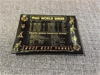 1960’s World Series Glass Plate