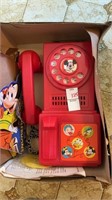 Vintage Mickey Mouse Toy Phone