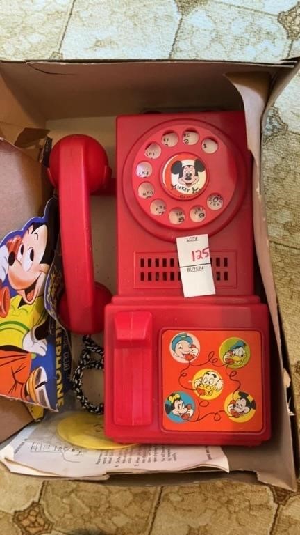 Vintage Mickey Mouse Toy Phone