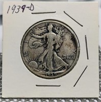 1939-D WALKING LIBERTY HALF DOLLAR