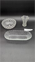 1940's ANCHOR HOCKING GLASS BALLAND RIB PATTERN VA