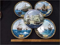 (5) Beaumark Studios Ship Collector plates