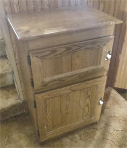 Wooden Two Door Storage Cabinet (23.5"×16"×36")