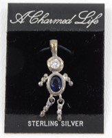 NEW Sterling Silver September Birthstone Sapphire