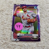 2021 Bowman Chrome Purple Refactor 175/250 Nolan