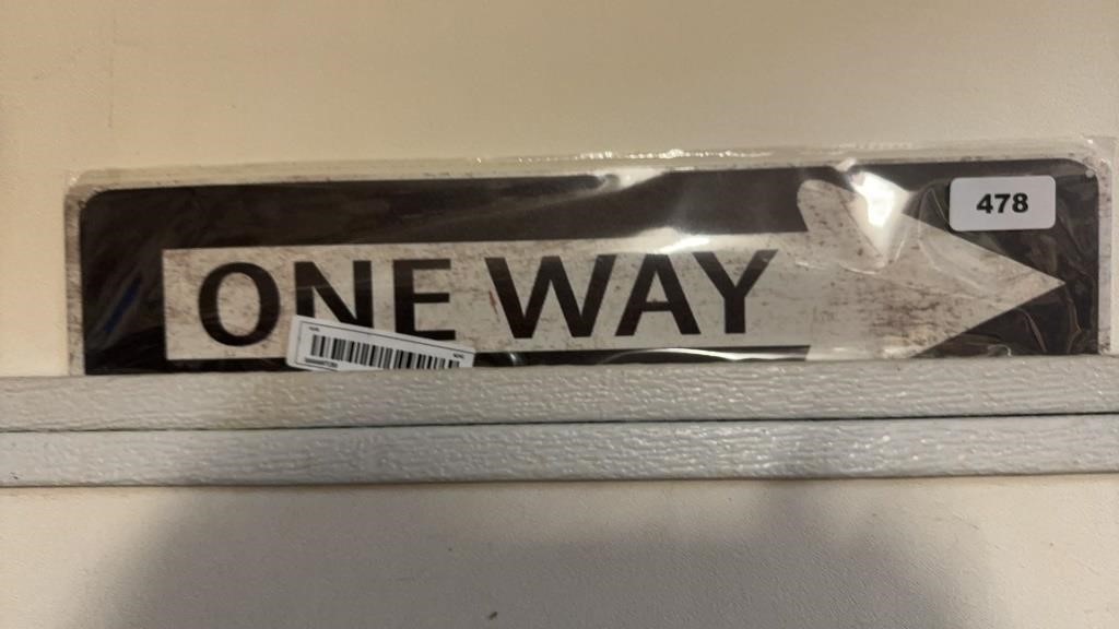 One Way sign