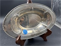 STERLING RETICULATED LONG BOWL