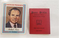 Richard Nixon Card , Little Bible