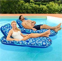 Aqua Luxury Inflatable Pool Recliner 2 pack