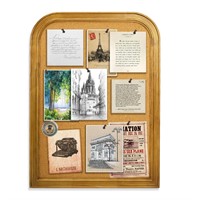 INDY VAC Cork Board for Walls with Frame Bulletin