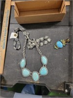 Lot of Jewelry Turquoise Style Necklace