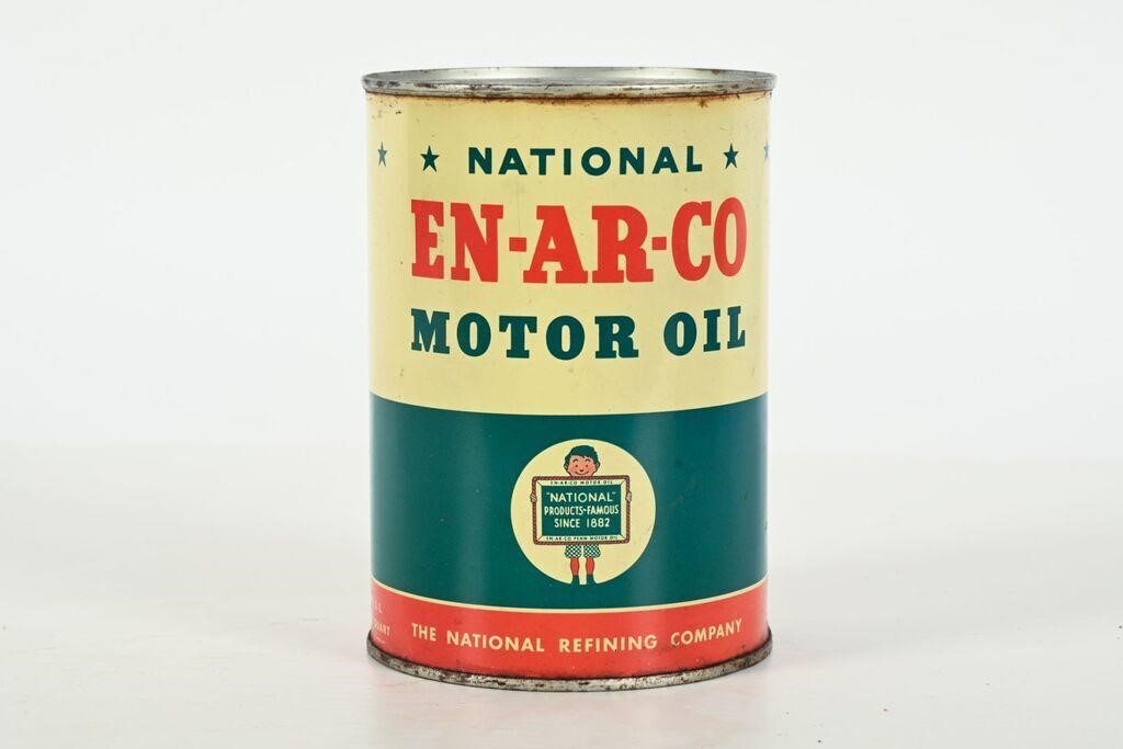 NATIONAL EN-AR-CO MOTOR OIL U.S. QT CAN