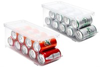 2-Pk Skinny Can Drink Dispenser Organizer for