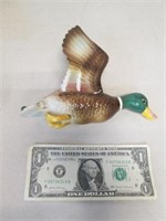 Vintage Hand-Painted Porcelain Duck Wall Pocket