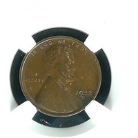 1932 D PENNY 1C MS62BN NGC