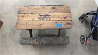 NWTF kids picnic bench : 35.5”x34”W x 20”H