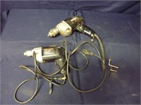 TWO CORDED ELECTRIC DRILLS