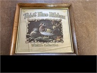 Pabst Blue Ribbon 1990 Wood Duck Beer Sign Mirror