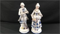 Pair of 15 inch porcelain figurines