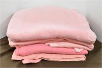(2) Pink Blankets