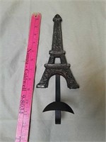 Decorative cast-iron Eiffel Tower wall hook