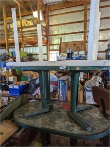 (3) Plastic Outdoor Tables