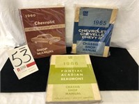 1960, 1965, & 1966 Chevrolet Shop Manuals