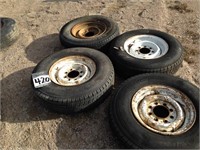 Qty of 4 - 16" Rims & Tires