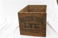 WATCH DOG LYE ADVERTISING CRATE