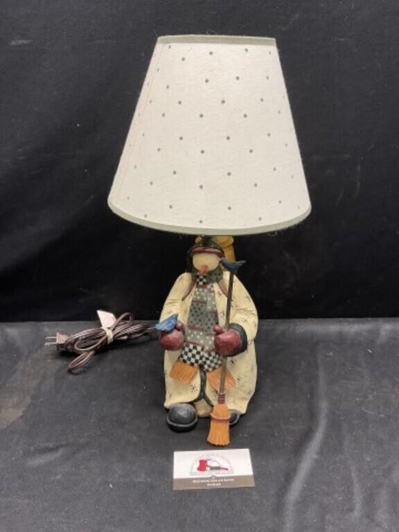 Snowman Lamp