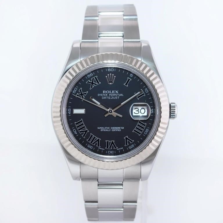 Rolex Men Datejust 2 Wimbledon 41 MM Watch