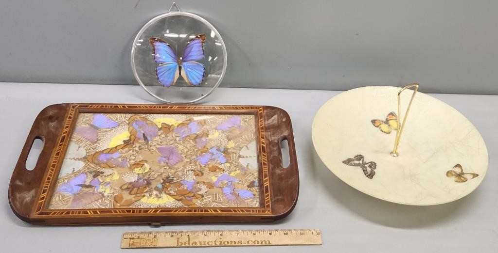 Butterfly Serving Tray & Lot Collection