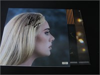 Adele Autographed Record Album Cover COA