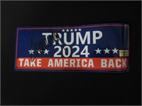 Donald Trump signed Bumper Sticker COA