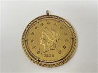 1855 WASS MOLITOR & CO. SAN FRANCISCO COIN