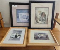 GROUP OF ASSORTED WALL DECOR KID PRINTS