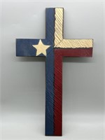Texas Flag Themed Cross
