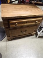 Wooden Night Stand w/ (2) Drawers- 24"Wx16"Dx22"H