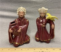 Mid Century Miramar of Ca Asian Figurines