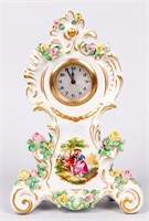 Vintage Sandizell Hoffner & Co Porcelain Clock
