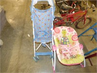 BABY BOUNCER & STROLLER