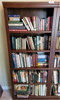 BOOK SHELF AND CONTENTS