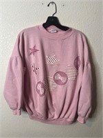 Vintage Lorelei Pink Hearts Crewneck Sweatshirt